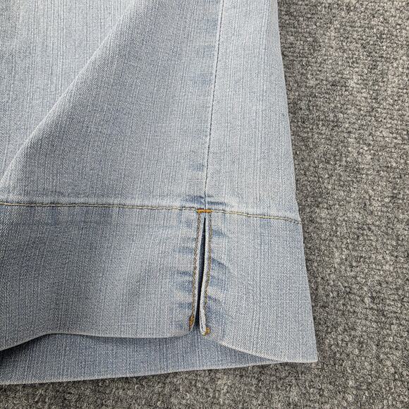 Levis Jeans Womens 13 Light Wash Low Slouch Cropped Wide Leg Denim Button Fly - Picture 9 of 16